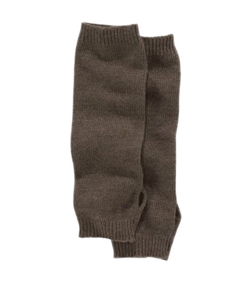 J.Jayz Damen Feinstrick-Stulpen mit Woll- und Kaschmiranteil leichte Winter-Arm-Stulpen wärmende Handschuhe 93785008 Braun