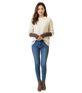 Manchettes en cachemire fin pour femme J.Jayz, chauffe-bras d'hiver légers, gants chauffants 93785008 Marron