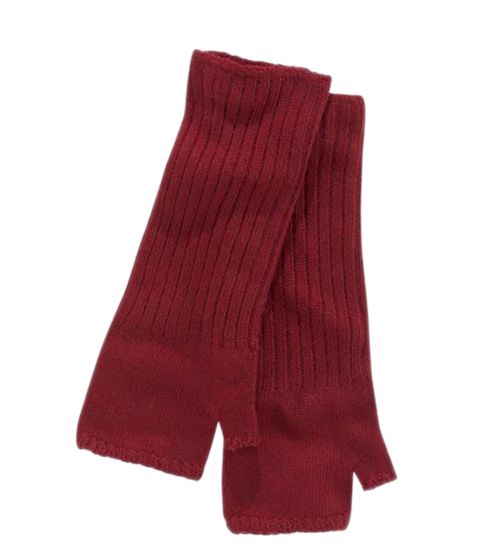 J.Jayz women's fine-knit cashmere cuffs, lightweight winter arm warmers, warming gloves 90204352 wine-red