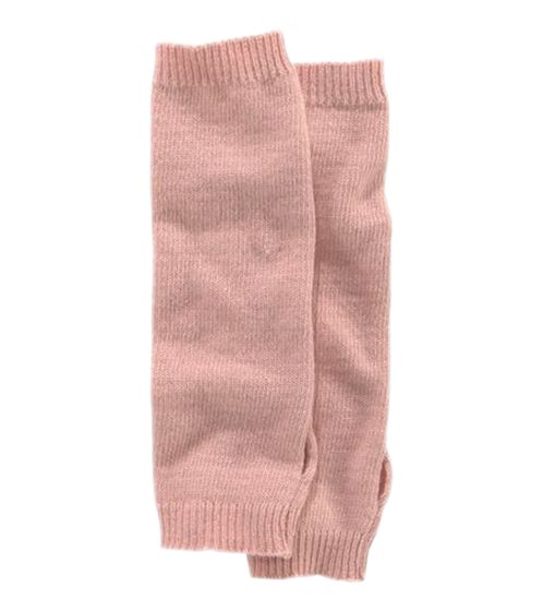 J.Jayz women's fine-knit cashmere cuffs, lightweight winter arm warmers, warming gloves 32520904 Pink