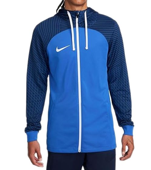 NIKE STRIKE 23 Herren Fitness-Jacke mit Dri-FIT-Technologie Trainings-Jacke mit Brusttasche Sport-Jacke DR2571-463 Blau/Weiß