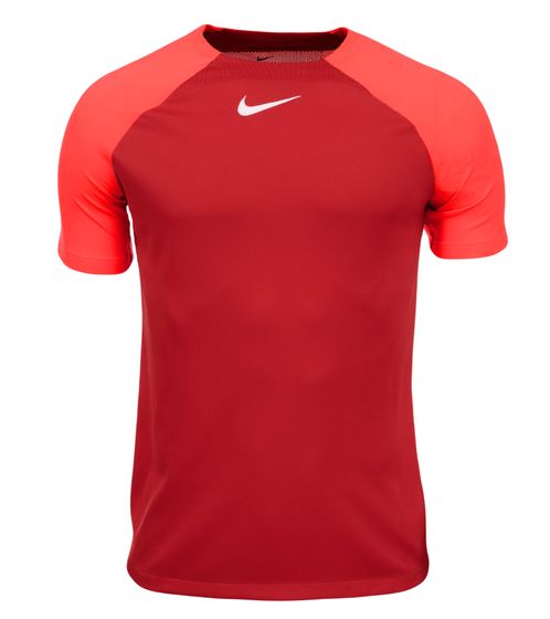 NIKE Herren nachhaltiges Trainings-Shirt mit DRI-FIT-Technologie aus recycelten Materialien atmungsaktives Sport-Shirt mit Mesh-Einsätzen Kurzarm-Shirt DH9225-657 Rot/Orange