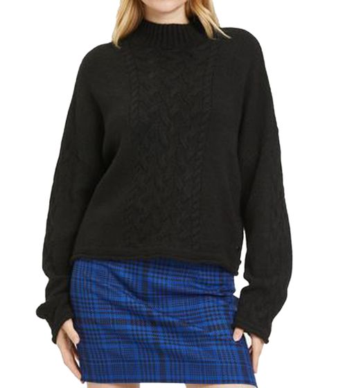 Jersey de punto para mujer Tamaris con diseño trenzado, jersey de invierno 33348108 Negro