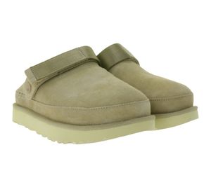 UGG Australia Goldenstar - Zapatillas de piel auténtica sostenible para mujer, estilo retro, con plataforma y sin cordones, color beige, 1138252