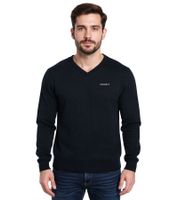 HACKETT LONDON GOLF Herren Baumwoll-Pullover Strick-Pullover mit V-Ausschnitt Langarm-Shirt HMX5000F Schwarz HACKETT LONDON GOLF Herren Baumwoll-Pullover Strick-Pullover mit V-Ausschnitt Langarm-Shirt HMX5000F Schwarz