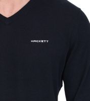 HACKETT LONDON GOLF Herren Baumwoll-Pullover Strick-Pullover mit V-Ausschnitt Langarm-Shirt HMX500D Schwarz, Blau oder Dunkelblau HACKETT LONDON GOLF Herren Baumwoll-Pullover Strick-Pullover mit V-Ausschnitt Langarm-Shirt HMX500D Schwarz, Blau oder Dunkelblau