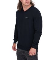 HACKETT LONDON GOLF Herren Baumwoll-Pullover Strick-Pullover mit V-Ausschnitt Langarm-Shirt HMX500D Schwarz, Blau oder Dunkelblau HACKETT LONDON GOLF Herren Baumwoll-Pullover Strick-Pullover mit V-Ausschnitt Langarm-Shirt HMX500D Schwarz, Blau oder Dunkelblau