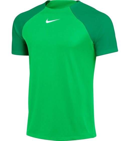 Camiseta de entrenamiento sostenible NIKE para hombre con tecnología DRI-FIT, transpirable, deportiva, con inserciones de malla, manga corta, DH9225-329, verde