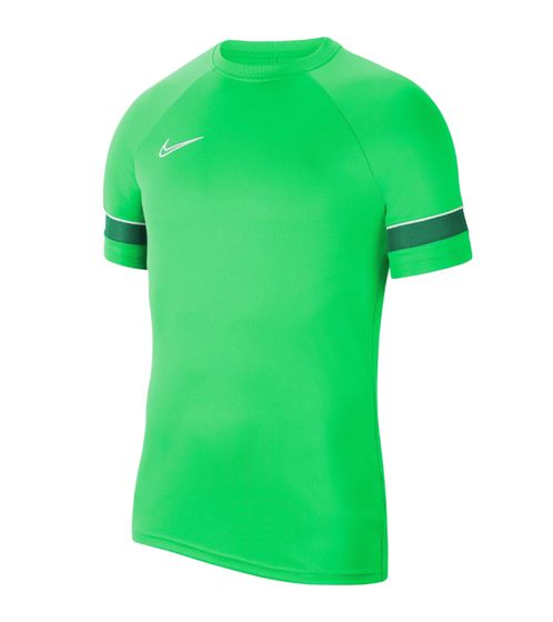 NIKE Academy 21 Kids' Sustainable Sports Shirt, Lightweight T-Shirt with DRI-FIT Technology for Boys and Girls, Comfortable Fitness Shirt, CW6103-362 Green