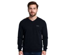 HACKETT LONDON GOLF Pull en coton à col en V et manches longues pour homme HMX500F Noir HACKETT LONDON GOLF Pull en coton à col en V et manches longues pour homme HMX500F Noir