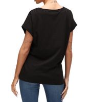 RE:COVERED X Disney Damen T-Shirt Baumwoll-Shirt Rundhals-Shirt Kurzarm-Shirt RCDIF2062 Schwarz
