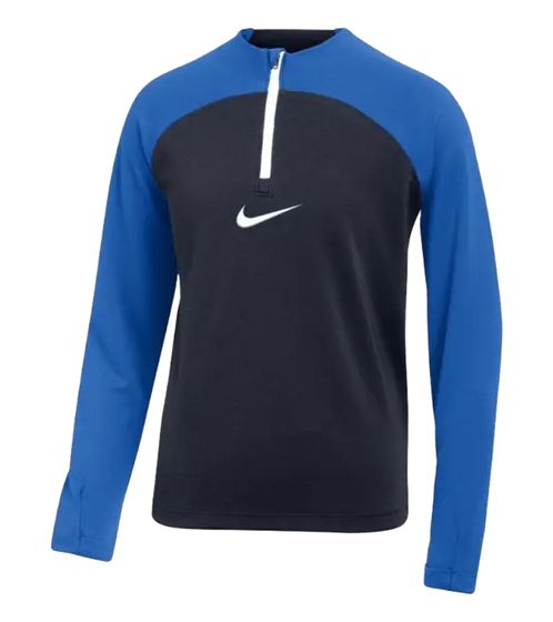 Maillot de fitness confortable à manches longues Nike Academy Pro Drill pour enfant avec technologie Dry-Fit DH9280-451 Bleu foncé