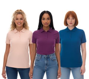 Polo femme ELEVATE Calgary en coton piqué 200 g/m² rose blush, violet ou bleu