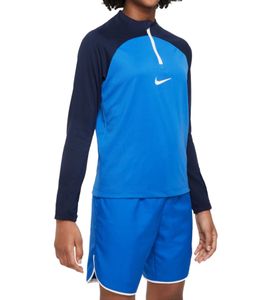 NIKE Academy Pro Drill Kids' Long-Sleeve Shirt with Dry-Fit Technology. Fitness Shirt for Girls or Boys. Teen Sports Shirt for Teenagers. DH9280-463 Blue/Navy