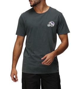 RE:COVERED X NFL Camiseta de hombre con letras de los Bills, algodón, cuello redondo, RCNFL1315B, gris/morado