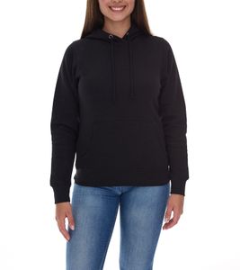 Elevate Charon Women's Hoodie, Simple Cotton Pullover with Kangaroo Pocket, Sweater 3823490 Black