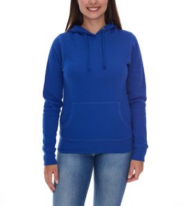 Elevate Charon Women's Hoodie, Simple Cotton Pullover with Kangaroo Pocket, Sweater 3823452 Blue