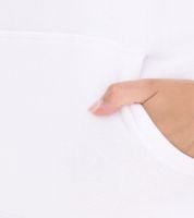 Felpa con cappuccio da donna Elevate Charon, semplice maglione in cotone con tasca a marsupio, 3823401 bianco