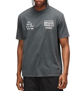 RE:COVERED X Biggie Smalls Herren Baumwoll-Shirt mit 1995 Ready to die tour 1995 Konzert Werbung T-Shirt Alltags-Shirt Kurzarm-Shirt MMLVN221 Grau RE:COVERED X Biggie Smalls Herren Baumwoll-Shirt mit 1995 Ready to die tour 1995 Konzert Werbung T-Shirt Alltags-Shirt Kurzarm-Shirt MMLVN221 Grau