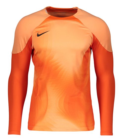 NIKE Gardien IV Kinder Langarm-Shirt mit Dry-Fit Technologie Fitness-Shirt für Mädchen oder Jungen Teenie Sport-Shirt DH8346-819 Orange