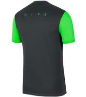 NIKE Academy 21 Herren Trainings-Shirt mit DRI-FIT-Technologie leichtes Sport-Shirt mit Mesh cooles Kurzarm-Shirt BV6926-074 Dunkelgrau/Hellgrün