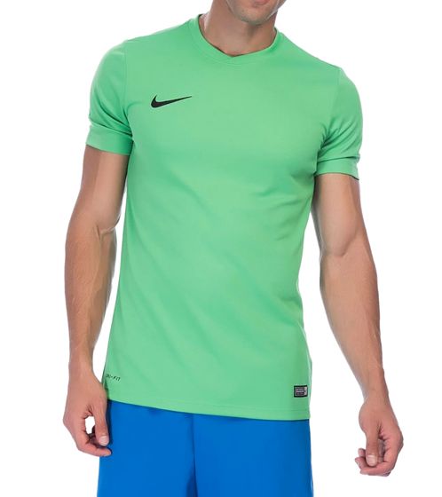 NIKE Park VI Herren Trainings-Shirt mit Dri-FIT-Technologie Sport T-Shirt Kurzarm-Trikot 725891-303 Grün