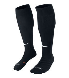 Calzini al ginocchio in maglia NIKE Classic II per uomo e donna. Calzini da calcio classici con tecnologia DRI-FIT. Calzini sportivi alla moda con il logo del marchio. SX5728-010 Nero.