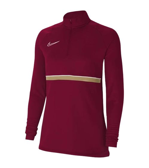 NIKE Academy 21 Damen Trainings-Jacke mit DRY-FIT Technologie Sweatshirt CV2653-677 Weinrot