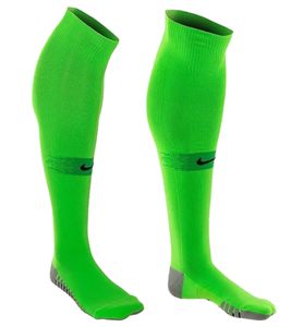 Chaussettes montantes NIKE pour hommes et femmes, chaussettes de football classiques avec technologie DRI-FIT, chaussettes de sport cool avec logo de la marque, SX6836-398 Vert