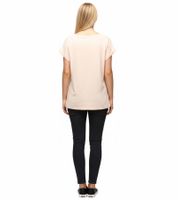 RE:COVERED X STAR WARS Damen T-Shirt mit Schriftzug Baumwoll-Shirt Rundhals-Shirt Boyfriend-Cut RCDIF2060 Rosa