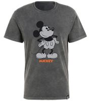 RE:COVERED X Disney T-shirt da uomo con stampa Topolino in cotone girocollo MMDIS2775 grigio RE:COVERED X Disney T-shirt da uomo con stampa Topolino in cotone girocollo MMDIS2775 grigio