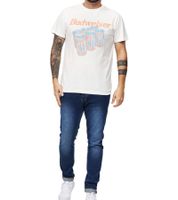 RE:COVERED X BUDWEISER Herren T-Shirt mit großem Six Pack-Print Baumwoll-Shirt Kurzarm-Shirt MMABI403 Ecru-Weiß RE:COVERED X BUDWEISER Herren T-Shirt mit großem Six Pack-Print Baumwoll-Shirt Kurzarm-Shirt MMABI403 Ecru-Weiß