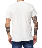 RE:COVERED X BUDWEISER Herren T-Shirt mit großem Six Pack-Print Baumwoll-Shirt Kurzarm-Shirt MMABI403 Ecru-Weiß RE:COVERED X BUDWEISER Herren T-Shirt mit großem Six Pack-Print Baumwoll-Shirt Kurzarm-Shirt MMABI403 Ecru-Weiß