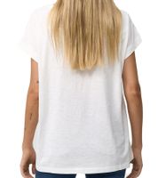 RE:COVERED X Disney Women's T-Shirt with Cruella De Vil Print, Cotton T-Shirt, Crew Neck, Boyfriend Fit, MMDIS2677 Off-White