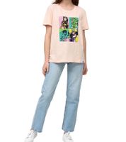 RE:COVERED X MARVEL T-shirt da donna con stampa "Pop Art Portrait" Maglietta in cotone a maniche corte MMMARV1125 Rosa RE:COVERED X MARVEL T-shirt da donna con stampa "Pop Art Portrait" Maglietta in cotone a maniche corte MMMARV1125 Rosa