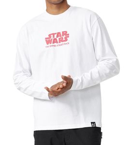 RE:COVERED X STAR WARS Men's Long-Sleeved Shirt The Empire Strikes Back Cotton Shirt MMSTW2452 White/Red RE:COVERED X STAR WARS Men's Long-Sleeved Shirt The Empire Strikes Back Cotton Shirt MMSTW2452 White/Red