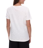 T-shirt femme RE:COVERED X Disney avec imprimé Mickey Mouse, en coton, col rond, MMDIS2587, blanc cassé