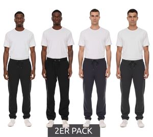 Lot de 2 pantalons polaires homme MAUI SPORTS, jogging loisirs, homewear, certifié Oeko-Tex 100, 9087474, bleu ou gris Lot de 2 pantalons polaires homme MAUI SPORTS, jogging loisirs, homewear, certifié Oeko-Tex 100, 9087474, bleu ou gris