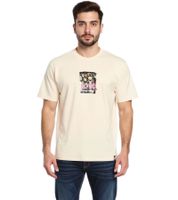 RE:COVERED X ACDC T-shirt da uomo con stampa della band ACDC, maglietta in cotone con scritta grande, scollo rotondo, MMPER771 Beige RE:COVERED X ACDC T-shirt da uomo con stampa della band ACDC, maglietta in cotone con scritta grande, scollo rotondo, MMPER771 Beige
