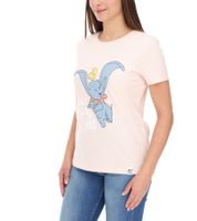 RE:COVERED X Disney T-shirt da donna con stampa Dumbo in cotone a scollo tondo RCDIF2069 rosa RE:COVERED X Disney T-shirt da donna con stampa Dumbo in cotone a scollo tondo RCDIF2069 rosa