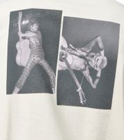 RE:COVERED X Bowie Men's T-Shirt with "David Bowie King of Rock" Print, Cotton T-Shirt, Crew Neck, MMPER769 Beige RE:COVERED X Bowie Men's T-Shirt with "David Bowie King of Rock" Print, Cotton T-Shirt, Crew Neck, MMPER769 Beige