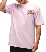 RE:COVERED X CAPCOM Men's T-Shirt with Street Fighter Ryu Print, Cotton Crew Neck T-Shirt MMDIF1873 Purple