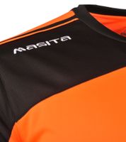 masita Kinder Fitness-Pullover mit ClimaTech+ Technologie Langarm-Shirt für Jungen und Mädchen Sport-Trikot Torwarttrikot 8516-5915J Neon-Orange/Schwarz