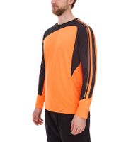 masita Herren Fitness-Pullover mit ClimaTech+ Technologie Langarm-Shirt Sport-Trikot Torwarttrikot 8516-5915 Neon-Orange/Schwarz