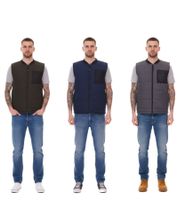11 PROJECT PURlle Men's Quilted Puffer Vest Lifestyle Vest 20715253-ME Gray, Dark Green, or Dark Blue