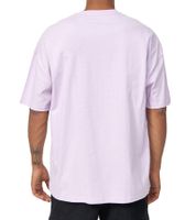 RE:COVERED X Disney Herren T-Shirt mit Grumpy Mickey Mouse Print Baumwoll-Shirt mit großem Schriftzug Rundhals-Shirt Beige, Blau, Violett oder Orange