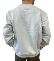 Suéter de algodón para hombre STONES, sudadera oversize moderna de 400 g/m², camisa moderna con cuello redondo y logotipo bordado, gris claro