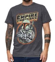 T-shirt homme RE:COVERED X STAR WARS imprimé avec imprimé Skywalker Saga/R2D2 ou L'Empire contre-attaque T-shirt en coton à manches courtes Gris foncé T-shirt homme RE:COVERED X STAR WARS imprimé avec imprimé Skywalker Saga/R2D2 ou L'Empire contre-attaque T-shirt en coton à manches courtes Gris foncé