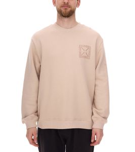STONES Herren Pullover aus Baumwolle mit Rundhals-Ausschnitt Oversized-Sweater Sweatshirt 400gsm Beige STONES Herren Pullover aus Baumwolle mit Rundhals-Ausschnitt Oversized-Sweater Sweatshirt 400gsm Beige