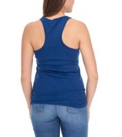 Camiseta de tirantes ROCKUPY para mujer con estampado de calavera de algodón, camisa de verano 218006 azul oscuro